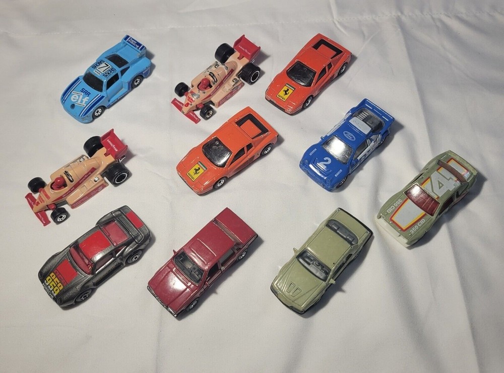Vintage 1980s Matchbox Lot F1 Racer Ferarri Elf Porsche 959 Ford Rs 200 Volvo